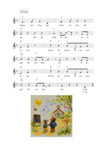 Liednoten mit Harmoniesymbolen